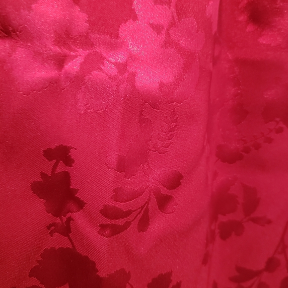 LG Ann Taylor Factory Red Sleeveless Ruffled Neck Dressy Top - Picture 5 of 5